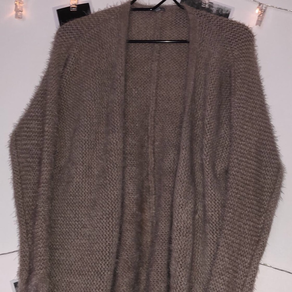 Soft frayed cardigan